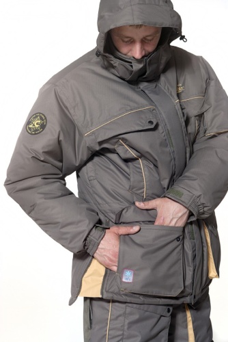 Зимний костюм для рыбалки Canadian Camper Snow Lake Pro цвет Stone (XL) фото 3